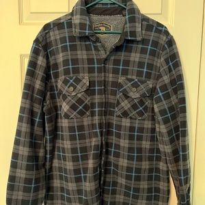 Freedom Foundry Fleece Lined Plaid Flannel Jacket
